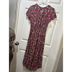 Knox Rose Floral Print Midi Dress Womens Medium Spring Whimsical Cottagecore